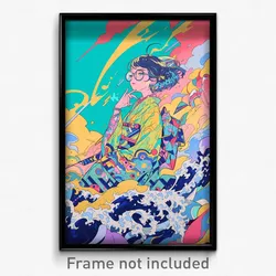 Art Poster - Bountiful Anime (Psychedelic Trippy Weird 11x17 Print)