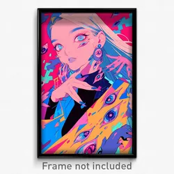 Art Poster - Monumental Anime (Psychedelic Trippy Weird 11x17 Print)