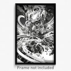 Art Poster - Complex Wire Frame Track (Psychedelic Trippy Weird 11x17 Print)