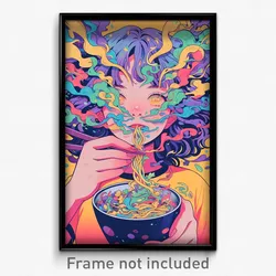 Art Poster - Nutty Tacos (Psychedelic Trippy Weird 11x17 Print)