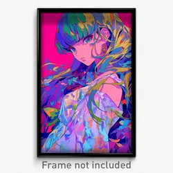 Anime Art Poster - Woman Feeling Unsettled Wearing Famous Nightgown (Print)