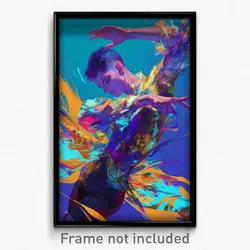 Art Poster - Boy Feeling Flakey Wearing Outrageous Ballet (Print)