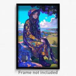 Art Poster - Elegant Lawn (Psychedelic Trippy Weird 11x17 Print)