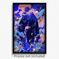 Art Poster - Man Feeling Spite Wearing Odd Blue Serafuku (Print)