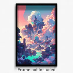 Art Poster - Terrific Realm (Psychedelic Trippy Weird 11x17 Print)