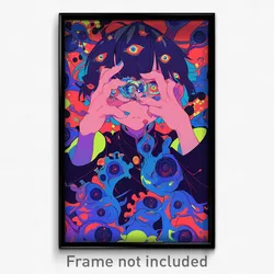 Anime Art Poster - Boy Feeling Claustrophobic, Silver Forehead Jewel (Print)