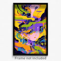 Art Poster - Gorgeous Domain (Psychedelic Trippy Weird 11x17 Print)