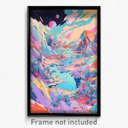 Art Poster - Dry Rock (Psychedelic Trippy Weird 11x17 Print)