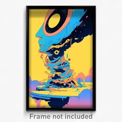 Art Poster - Uncommon Wheels (Psychedelic Trippy Weird 11x17 Print)