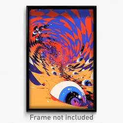 Art Poster - Dizzying Marsh (Psychedelic Trippy Weird 11x17 Print)