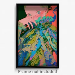 Art Poster - Girl Feeling Obstinate Wearing Livid Frilled Dress (Print)