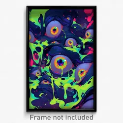 Art Poster - Dense Cay (Psychedelic Trippy Weird 11x17 Print)