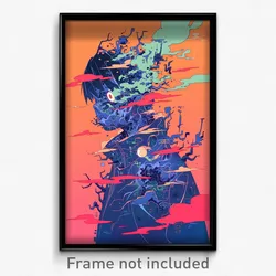 Art Poster - Barren Austin (Psychedelic Trippy Weird 11x17 Print)