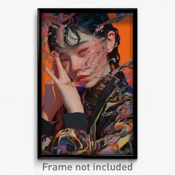 Anime Art Poster - Woman Feeling Stressed Wearing Bronze Sailor (Print)