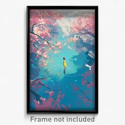 Art Poster - Lonely Spring (Psychedelic Trippy Weird 11x17 Print)