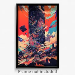 Art Poster - Perfect Pillar (Psychedelic Trippy Weird 11x17 Print)