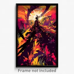 Art Poster - Flashy Shadow (Psychedelic Trippy Weird 11x17 Print)