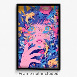 Art Poster - Gorgeous Aerie (Psychedelic Trippy Weird 11x17 Print)