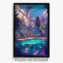 Art Poster - Secret Conservatory (Psychedelic Trippy Weird 11x17 Print)