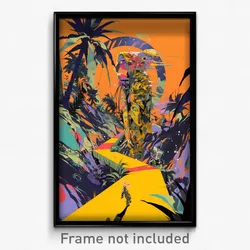 Art Poster - Harmonious Catwalk (Psychedelic Trippy Weird 11x17 Print)