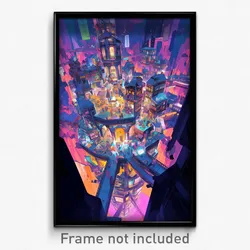 Art Poster - Huge Tavern (Psychedelic Trippy Weird 11x17 Print)