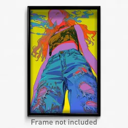 Art Poster - Woman Feeling Rejected Wearing Hard To Find Jeans (Print)