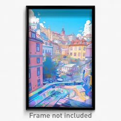 Art Poster - Majestic Stockholm (Psychedelic Trippy Weird 11x17 Print)