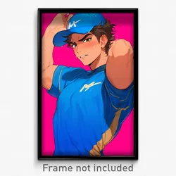 Anime Art Poster - Man Feeling Mixed Up Wearing Acrid Sports