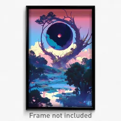 Art Poster - Elderly Hole (Psychedelic Trippy Weird 11x17 Print)