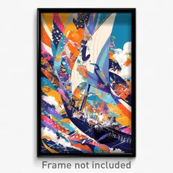 Art Poster - Nautical Catwalk (Psychedelic Trippy Weird 11x17 Print)