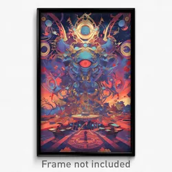 Art Poster - Valuable Shrine (Psychedelic Trippy Weird 11x17 Print)