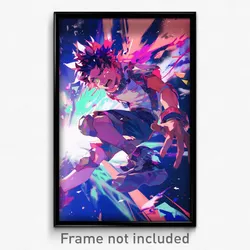 Anime Art Poster - Boy Feeling Alarm Wearing Sturdy Highleg (Print)