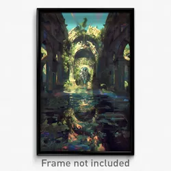 Art Poster - Creative Grate (Psychedelic Trippy Weird 11x17 Print)