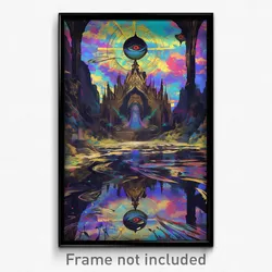 Art Poster - Magnificent Abyss (Psychedelic Trippy Weird 11x17 Print)