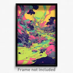Art Poster - Meager Quarry (Psychedelic Trippy Weird 11x17 Print)