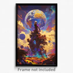 Art Poster - Gracious Earth (Psychedelic Trippy Weird 11x17 Print)