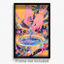 Art Poster - Elegant Sushi (Psychedelic Trippy Weird 11x17 Print)