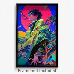 Anime Art Poster - Man Feeling Determined Wearing Famous Green Capelet (Print)