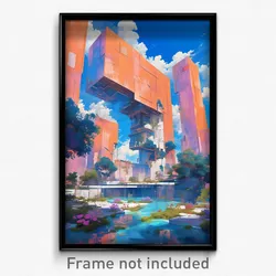 Art Poster - Coarse Vista (Psychedelic Trippy Weird 11x17 Print)