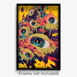 Art Poster - Glaring Reaches (Psychedelic Trippy Weird 11x17 Print)