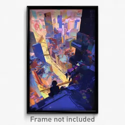 Art Poster - Nice New York (Psychedelic Trippy Weird 11x17 Print)