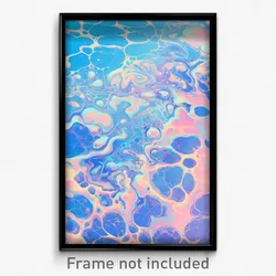 Art Poster - Wavy Ocean (Psychedelic Trippy Weird 11x17 Print)