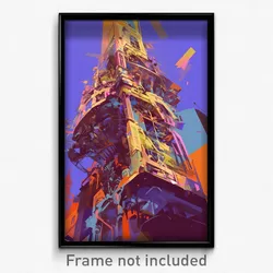 Art Poster - Basic Budapest (Psychedelic Trippy Weird 11x17 Print)