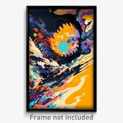 Art Poster - Stupendous Gulf (Psychedelic Trippy Weird 11x17 Print)