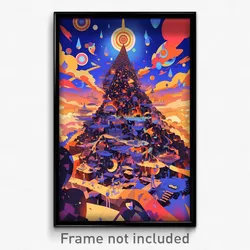 Art Poster - Grimy Movie Studio (Psychedelic Trippy Weird 11x17 Print)