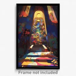 Art Poster - Stained Ramp (Psychedelic Trippy Weird 11x17 Print)
