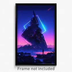 Art Poster - Grandiose Shipwreck (Psychedelic Trippy Weird 11x17 Print)