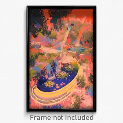Art Poster - Deserted Opening (Psychedelic Trippy Weird 11x17 Print)
