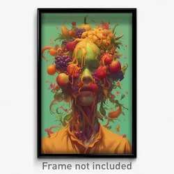 Art Poster - Fruity Glen (Psychedelic Trippy Weird 11x17 Print)