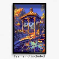 Art Poster - Impressive Gazebo (Psychedelic Trippy Weird 11x17 Print)